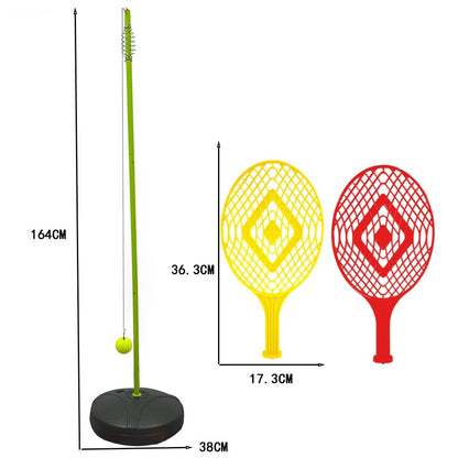 Single Tennis Trainer With Rope Rotating Tennis Rackets Outdoor Tennis Set