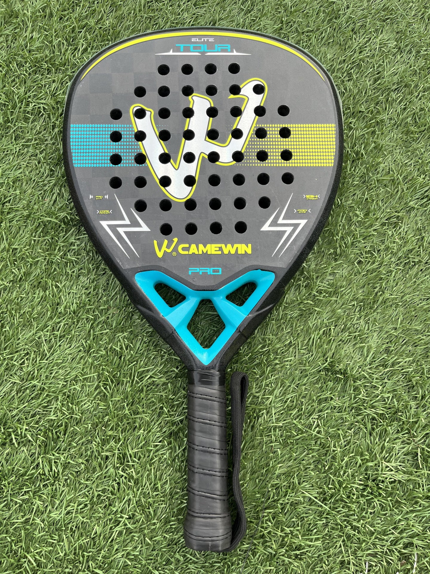 18K Carbon Fibre Padel Racket with Cover