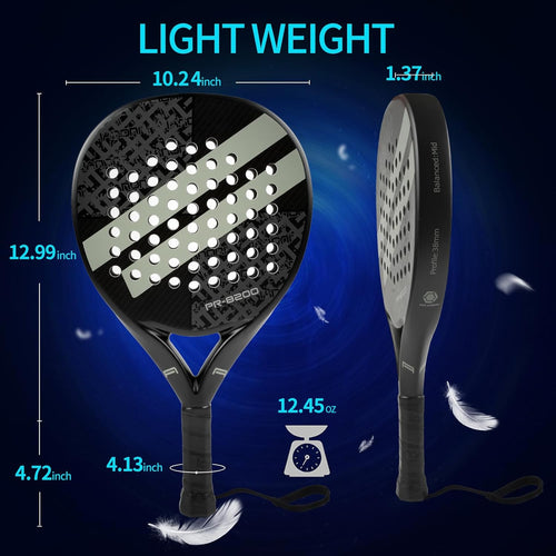 Lightweight Carbon Fibre Padel Racket - EVA Foam Core