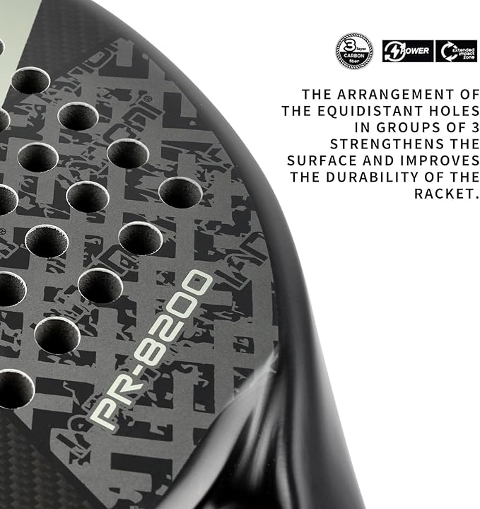 Lightweight Carbon Fibre Padel Racket - EVA Foam Core
