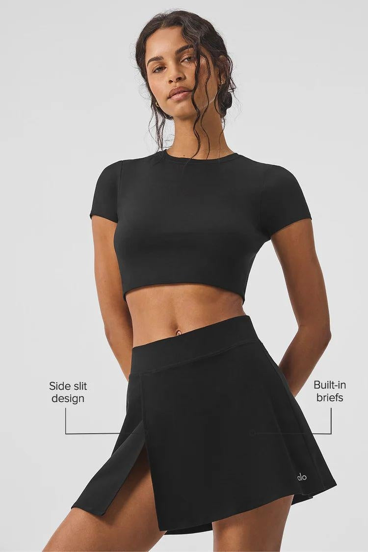 Women's Padel Court Set - Crop Top & Split Skirt