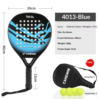 Camewin Carbon Fibre Padel Racket - Includes Cover Bag