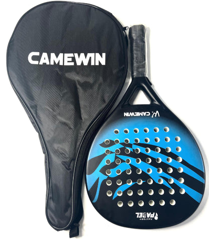 Camewin Carbon Fibre Padel Racket - Includes Cover Bag