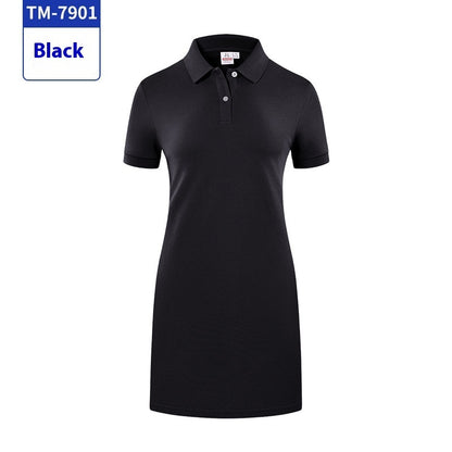 Lapel T-shirt Dress Work Clothes Tennis Athletic
