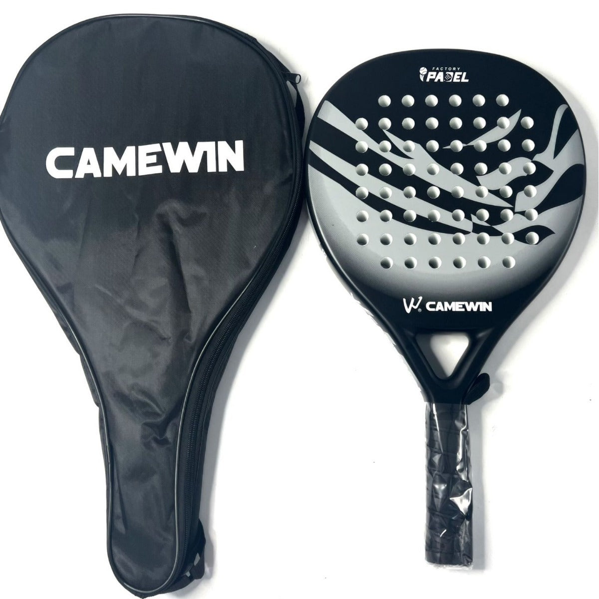 Camewin Carbon Fibre Padel Racket - Includes Cover Bag