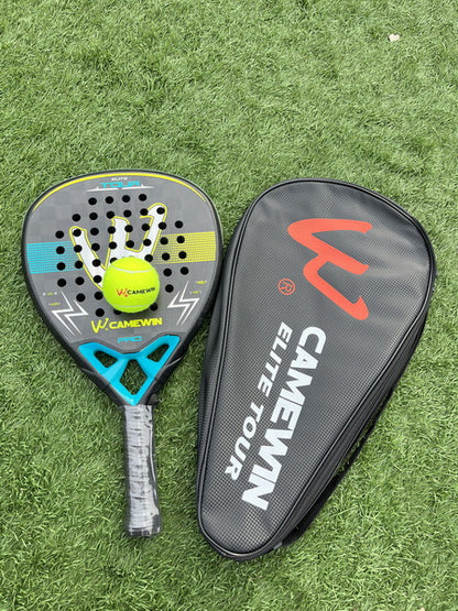 18K Carbon Fibre Padel Racket with Cover